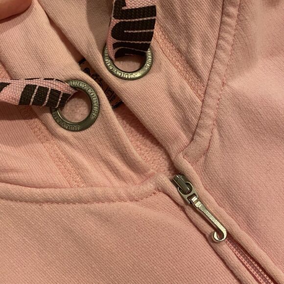 Vintage Juicy Couture Track Suit Pink Black Glitter Fits Size Small - Picture 13 of 16